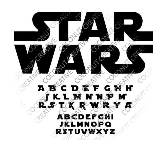 Download Star Wars Font svg dfx jpg jpeg eps layered cut cutting files