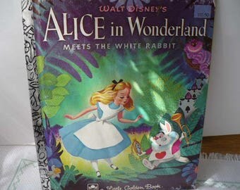 Alice In Wonderland Book, Little Golden Book Baby Shower, Disney's Alice In Wonderland, Little Golden Book, Bedtime Stories