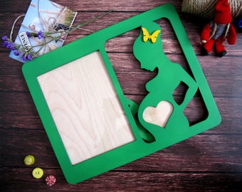 We're pregnant Pregnancy picture frame Pregnancy announcement frame Baby annoucement Ultrasound frame Pregnancy gift New mom Family photo