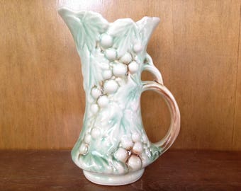 Vintage McCoy Grapes & Leaves Pitcher