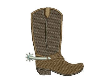 Cowboy Boot Embroidery Design Embroidery Design Fill Design Machine Western Boot Embroidery Instant Download Digital File EN2018_F1