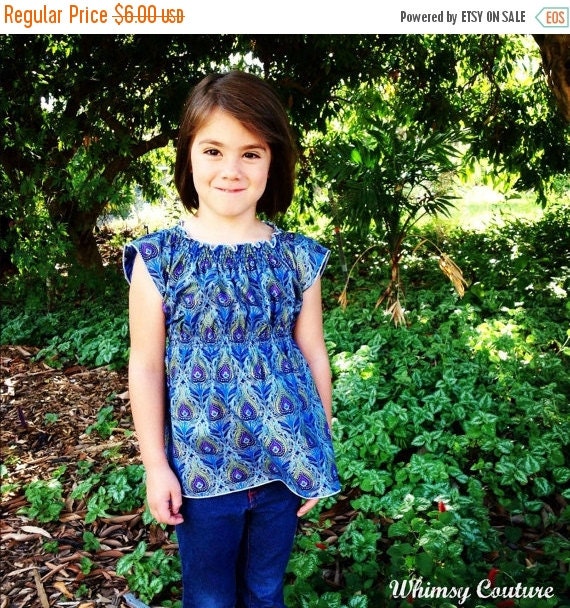 35% OFF Boho Tunic Sewing Pattern for girls PDF by whimsycouture