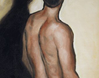 Male Figure Oil Painting (2491)