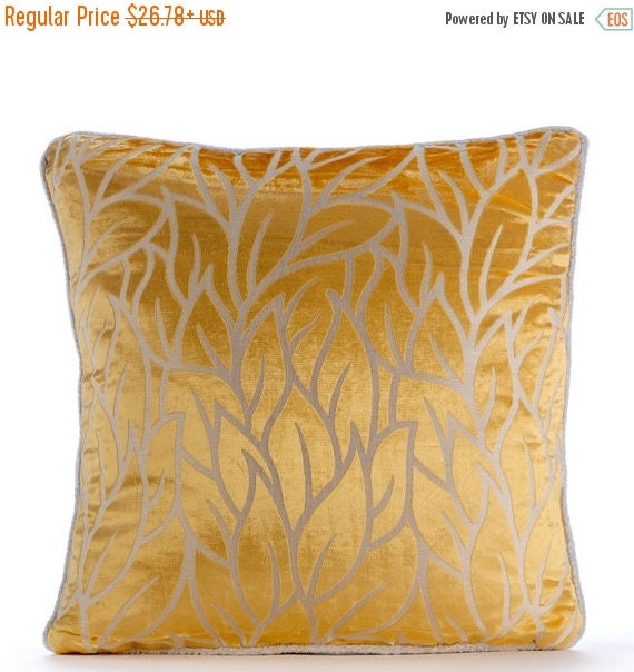 15 HOLIDAY SALE Mimosa Yellow Pillows Cover by TheHomeCentric