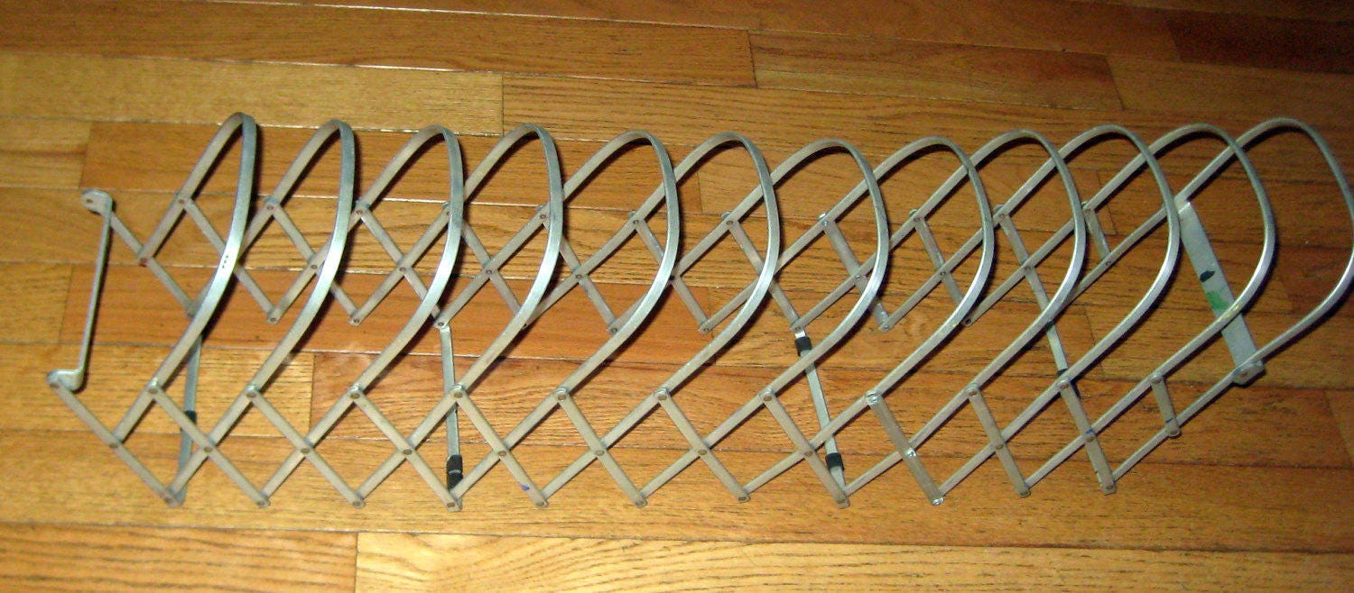 Vintage Evans Specialty Aluminum Expanding Accordian File Sorter or