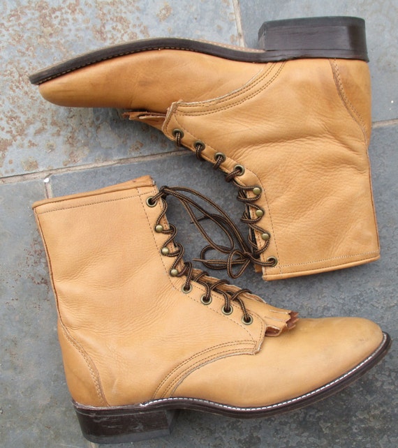 vintage laredo lace up boots
