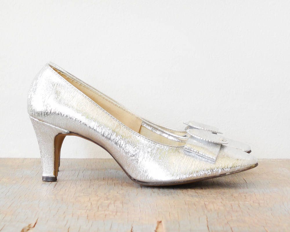 3x Vintage 1960's Silver Lame & Rhinestone Heels – Classics.Life