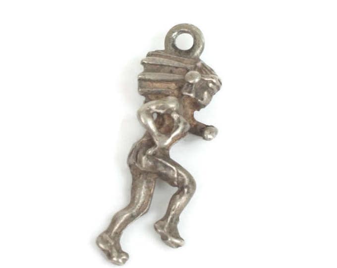 Sterling Native American Indian Chief Charm Vintage