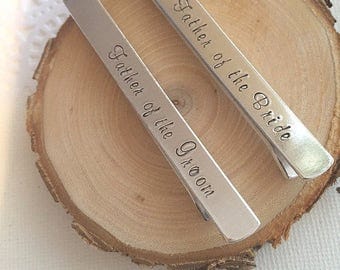 Tie Bar, Tie clip, Father of the Groom, Father of the Bride.