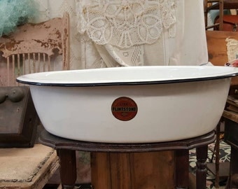 Enamel wash tub | Etsy