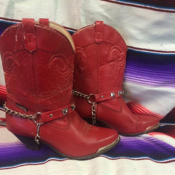 7 womens red capezio Cowboy boots