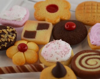 12 Assorted Cookies Set Food for American Girl Dolls