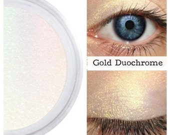 Gold Duochrome, Gold Rainbow, Highlighter, Eyeshadow, Eyes Lips Face, Iridescent Gold, Color Shift, Splendid, Gold Interference