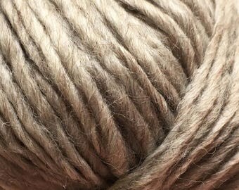Peru Alpaca Bulky Yarn - Beige Heather #47680 Ice 50g Merino Wool Alpaca Acrylic