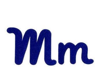 Felt Cursive Letters,Both Upper-Case & Lower-Case Letters,Iron On Appliques,Choose Any Letter And Color