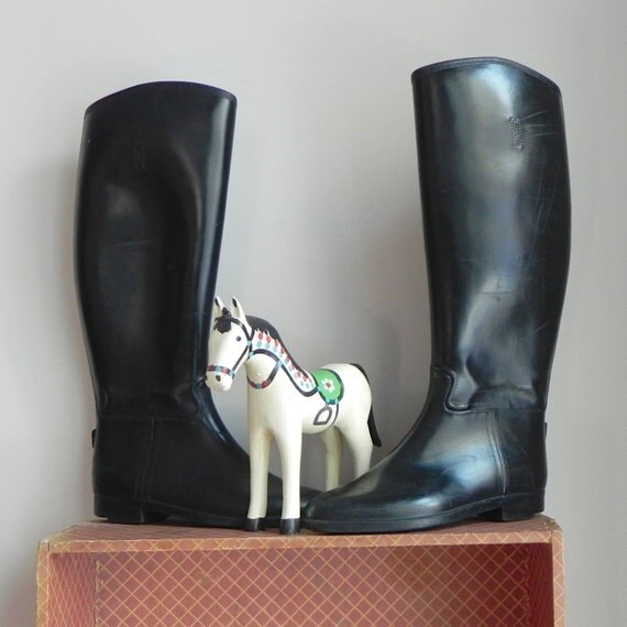 equestrian riding boots rubber by Colt men's size 5