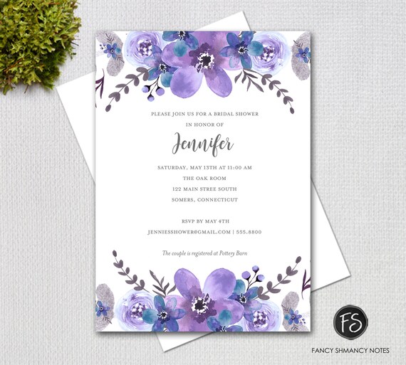 Forget Me Not Wedding Invitations 9