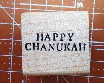 Happy Chanukah Rubber Stamp by Craftsmart