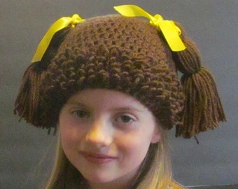 Crochet Cabbage Patch Hat ~ Size Small ~
