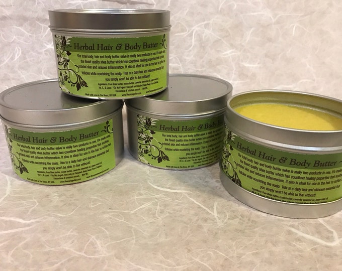Shea Body Butter- Total Body Butter- Body and Hair Conditioner - Body Cream - Bath & Body - Natural Skincare - Dry skincare - Moisturizer