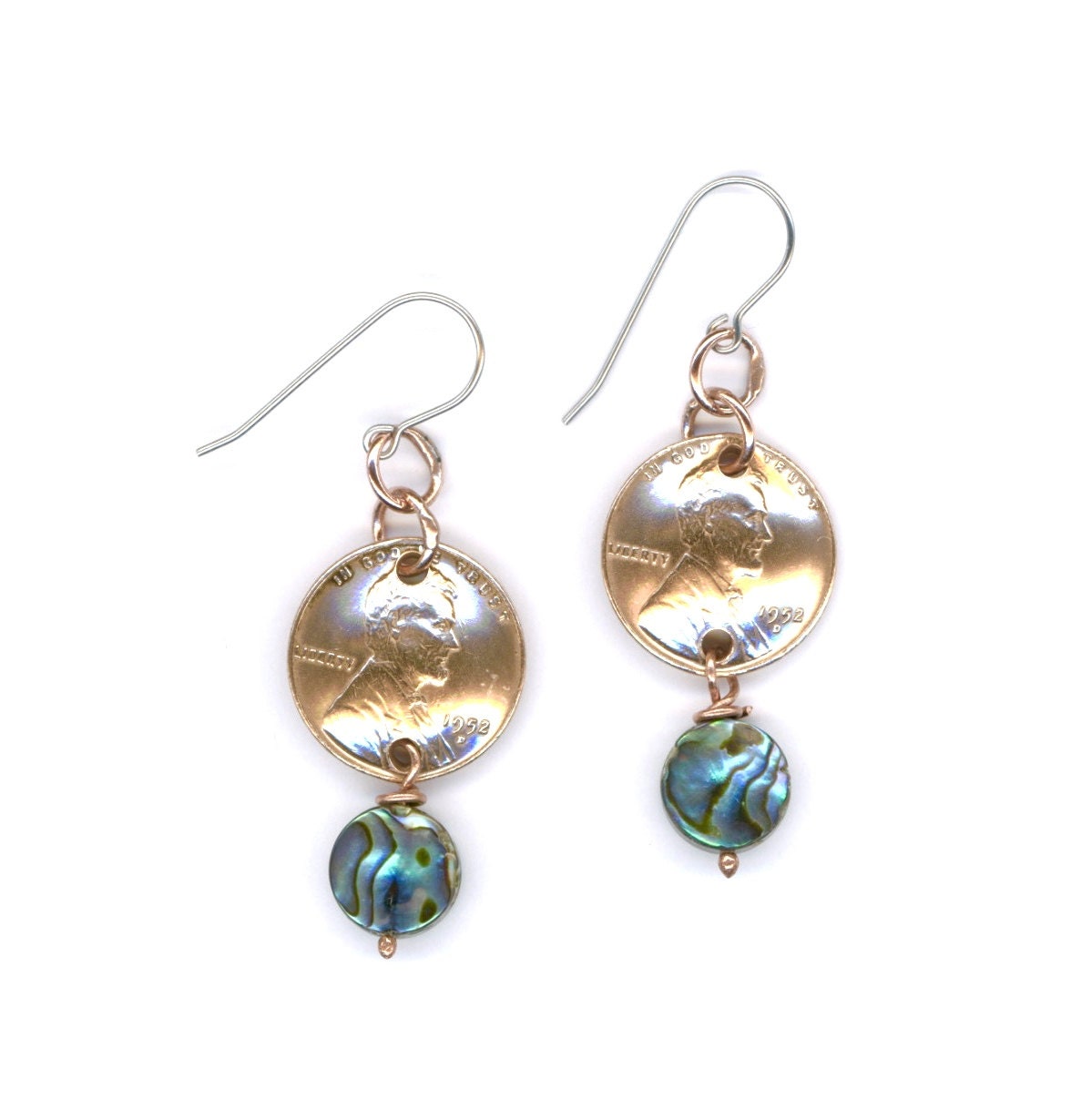 65th Birthday Gift Jewelry Ideas For Women 1952 Penny Earrings