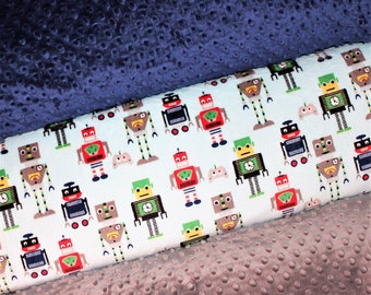 Pattern Print Cyborg Robot Blanket