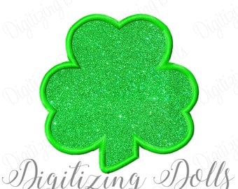 Shamrock Applique Machine Embroidery Design 2x2 3x3 4x4 5x5 6x6 Clover luck lucky st patricks day INSTANT DOWNLOAD