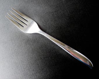 Oneida Twin Star Salad Fork Stainless Steel Betty Crocker Promtional Flatware 1960s