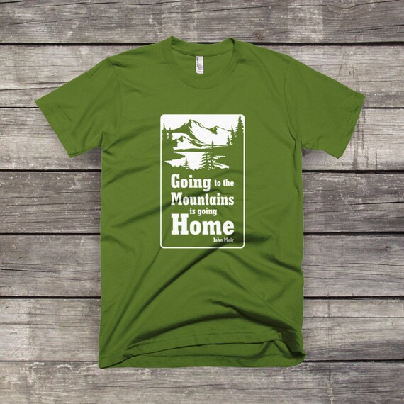Going To The Mountains Preshrunk Cotton T-Shirt by Alpine
