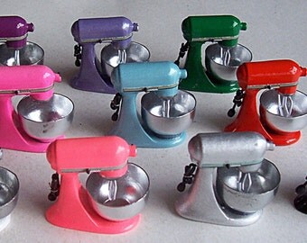 Dollhouse Miniature Electric Flour Mixer for Dolls House FREE SHIPPING Kitchen Cake Cooking Supply Choose from many Colors