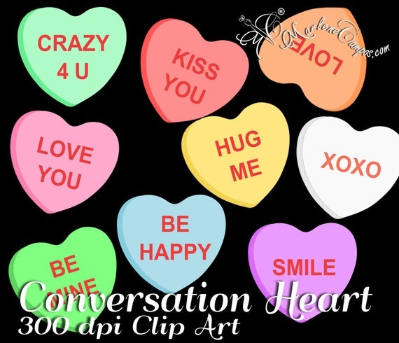 Conversation Heart Clip Art San Valentine clip art Valentine