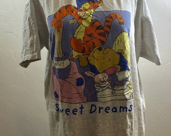 Vintage Pooh, Sleep Shirt, 90s Pooh Bear, 90s Pooh, Tigger Sleep Shirt, Vintage Tigger, Pooh Bear, Vintage Sleep Shirt, Piglet Shirt, Pooh