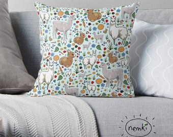 Llama Home Gift, Llama Pillow, Cute Llama Gifts, Llama Birthday Gift, Llama Pattern, Pretty Llama Gift, Llama New Home Gift, Llamas