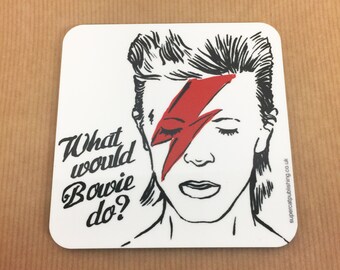 David Bowie tribute coaster