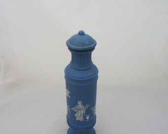 Vintage Avon Grecian Bottle, Avon Blue and White Greek Bottle, Avon Greek Style Decanter, Collectable Avon Perfume Bottle