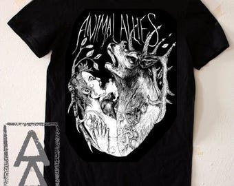 Animal allies vegan shirt punk animal rights