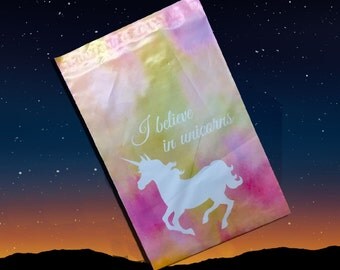 6" x 9" Pink Unicorn FLAT POLY Mailers, Animal Lovers Self Sealing Unicorn Flat Mailers, Colored Shipping Mailer Bags (200, 100, 50 Packs)