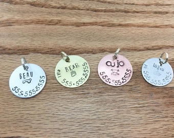 Dog Tag for Collar Custom Pet Id Tag Pet Tag Dog Collar Dog Tag for Dog Personalized Tag Stainless Steel Dog Tag Custom Pet Tag Brass Copper