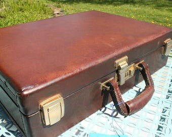 vintage hard briefcase