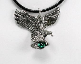 Fine Pewter Eagle Necklace