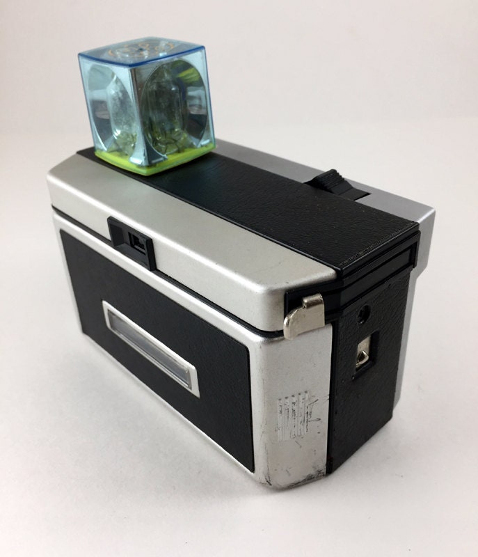 Kodak Instamatic 304 camera with case and flash cube, 126 film. from