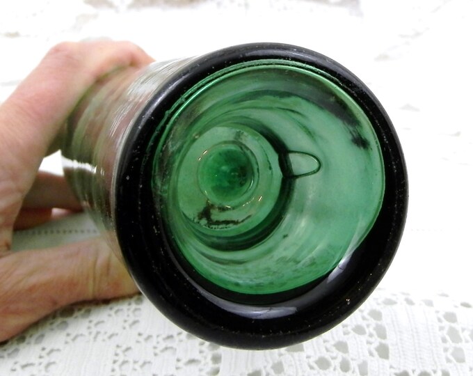 Small Antique French Blown Glass Half Wine Bottle, Fillette, Demi, Farmhouse, Country Decor, Kitchen, Collectible, Man Cave, Vase,