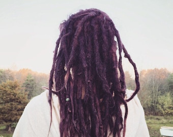 Human hair luxury dreadlock extensions (10)