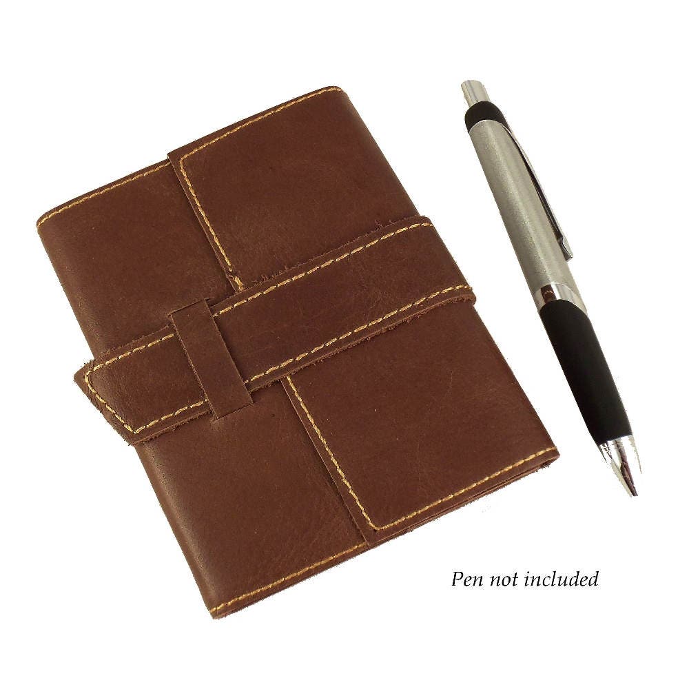 Small Leather Journal Leather Pocket Journal Refillable