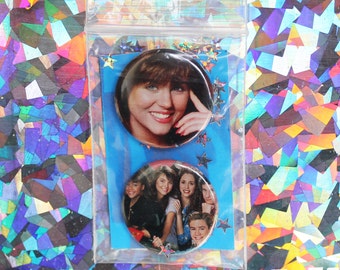Tiffani Thiessen / Saved By The Bell Button Set