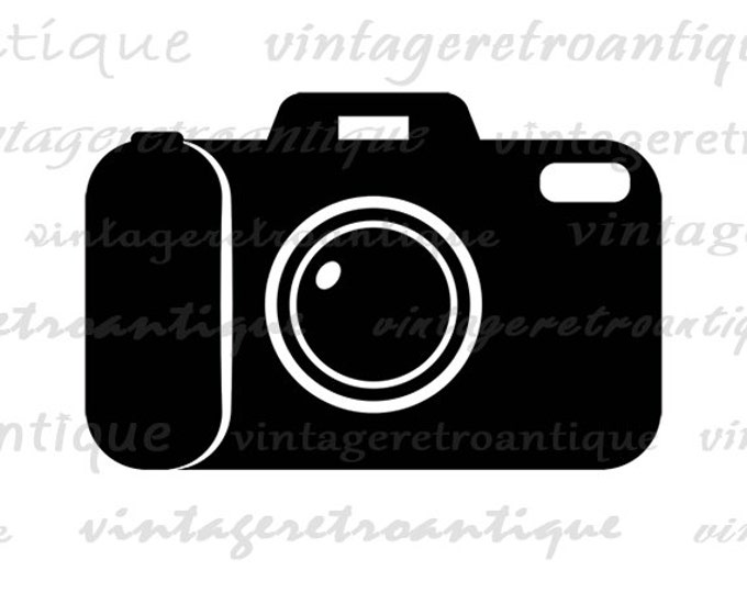 Camera Image Digital Printable Graphic Download Illustration Vintage Clip Art Jpg Png Eps HQ 300dpi No.3997