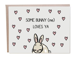 Some Bunny Loves You, Funny Easter Card, Sweet Easter Card