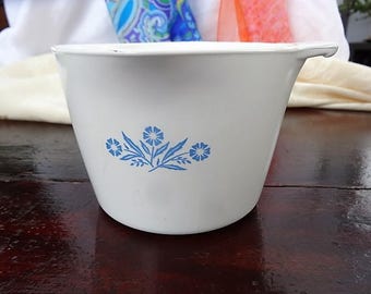 Corning Ware P-55-B Cornflower Blue Four cup (32 oz) saucemaker 1 QT.- vintage charm with a purpose