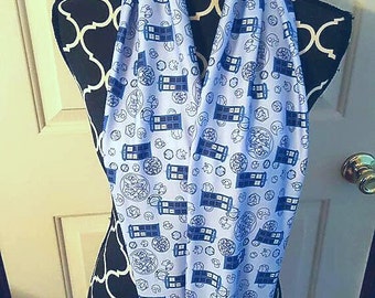 Doctor Who Baby Blue Infinity Scarf