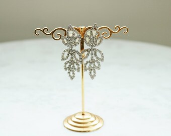 Vintage Rhinestone Drop Earrings